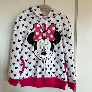 Minnie Mouse zip hoodie with ears